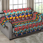 Afro African Ethnic Pattern Print Loveseat Protector