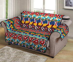 Afro African Ethnic Pattern Print Loveseat Protector