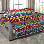 Afro African Ethnic Pattern Print Loveseat Protector