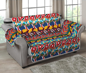 Afro African Ethnic Pattern Print Loveseat Protector