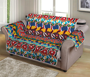 Afro African Ethnic Pattern Print Loveseat Protector