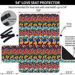 Afro African Ethnic Pattern Print Loveseat Protector