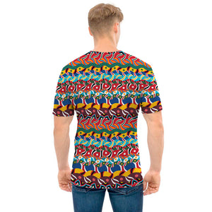 Afro African Ethnic Pattern Print Men's T-Shirt