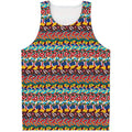 Afro African Ethnic Pattern Print Men's Tank Top