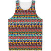 Afro African Ethnic Pattern Print Men's Tank Top