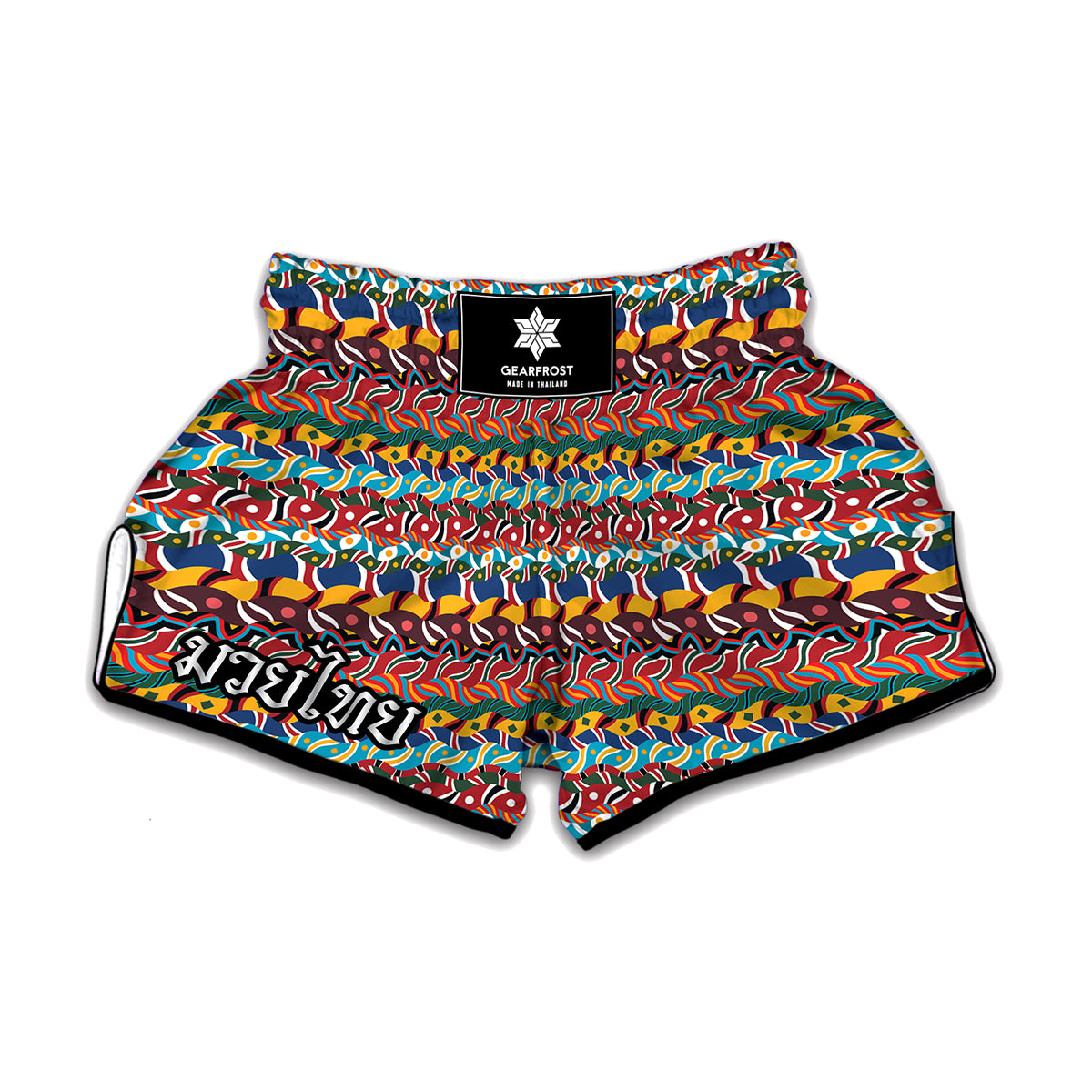 Afro African Ethnic Pattern Print Muay Thai Boxing Shorts