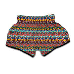 Afro African Ethnic Pattern Print Muay Thai Boxing Shorts