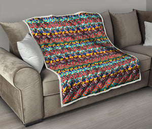 Afro African Ethnic Pattern Print Quilt