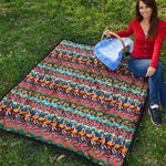 Afro African Ethnic Pattern Print Quilt