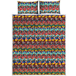 Afro African Ethnic Pattern Print Quilt Bed Set