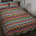 Afro African Ethnic Pattern Print Quilt Bed Set