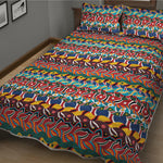 Afro African Ethnic Pattern Print Quilt Bed Set