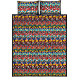 Afro African Ethnic Pattern Print Quilt Bed Set