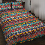 Afro African Ethnic Pattern Print Quilt Bed Set