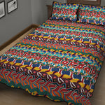 Afro African Ethnic Pattern Print Quilt Bed Set