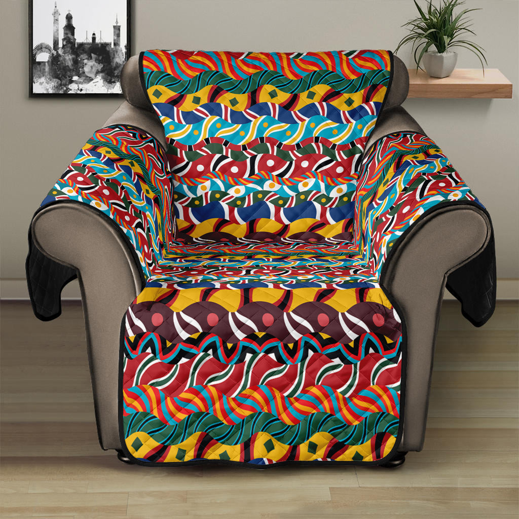 Afro African Ethnic Pattern Print Recliner Protector