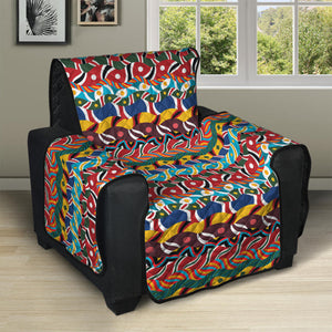 Afro African Ethnic Pattern Print Recliner Protector