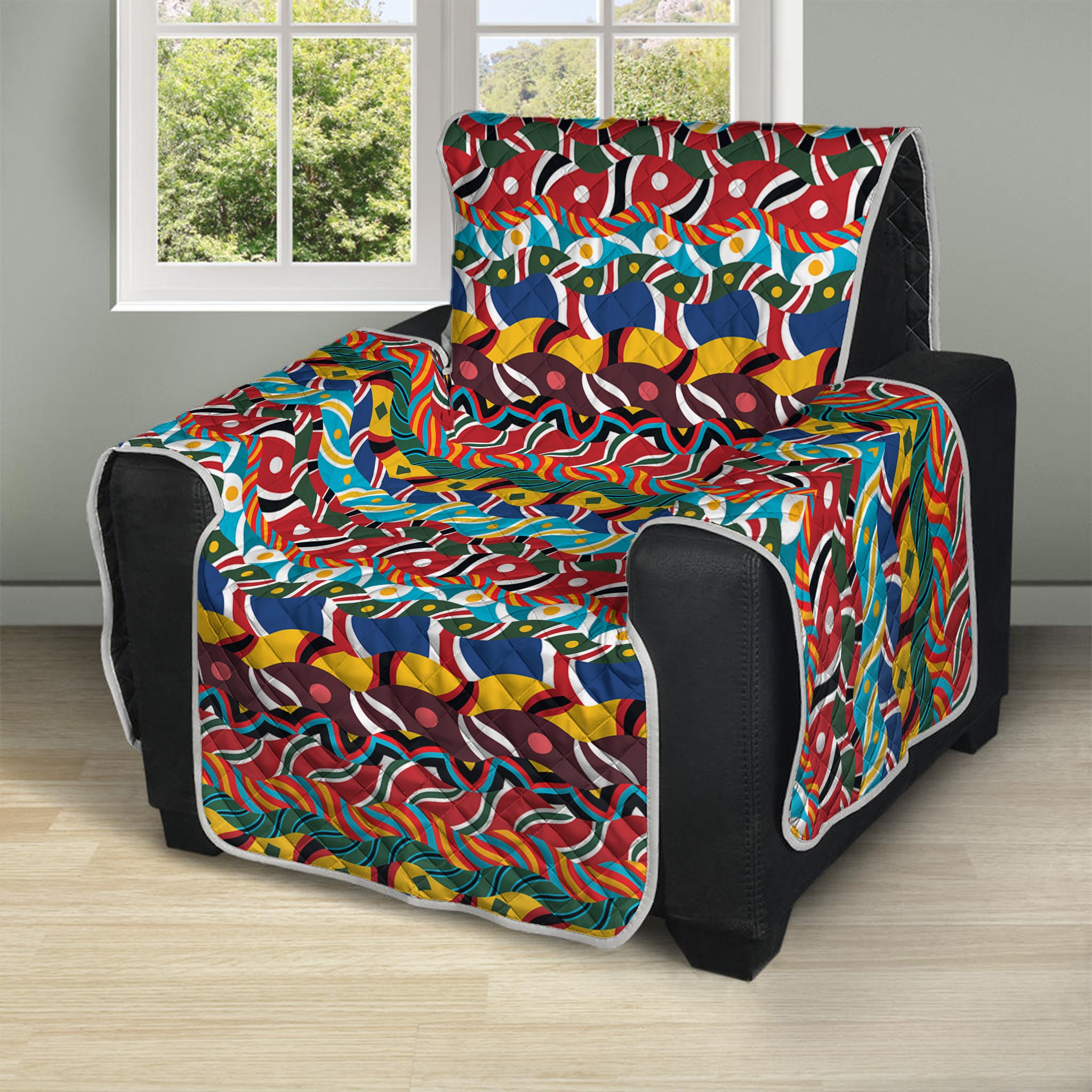 Afro African Ethnic Pattern Print Recliner Protector