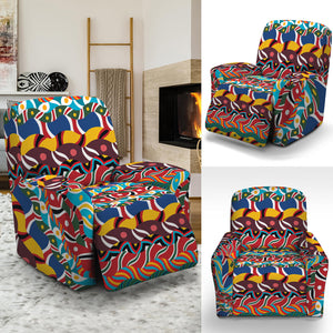 Afro African Ethnic Pattern Print Recliner Slipcover