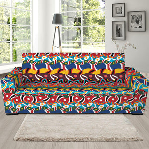 Afro African Ethnic Pattern Print Sofa Slipcover