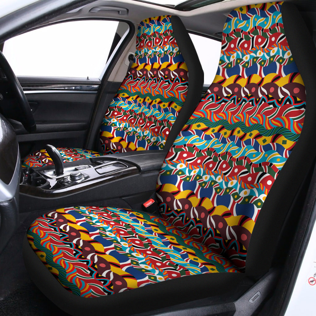 Afro African Ethnic Pattern Print Universal Fit Car Seat Covers