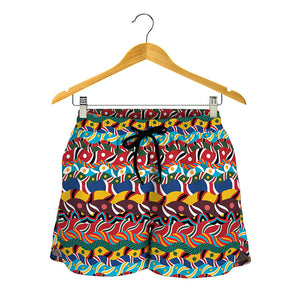 Afro African Ethnic Pattern Print Women's Shorts