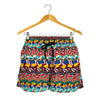 Afro African Ethnic Pattern Print Women's Shorts