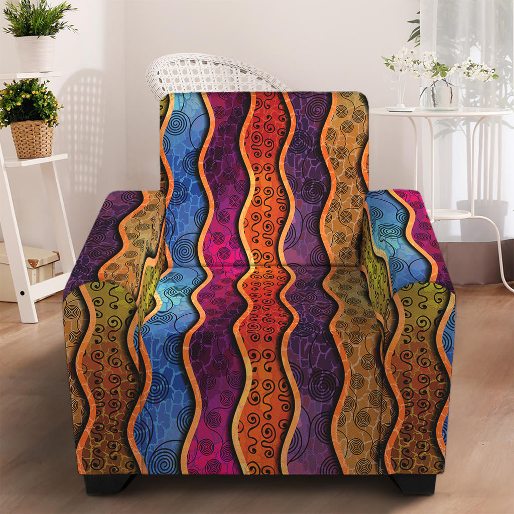 Afro Ethnic Inspired Print Armchair Slipcover