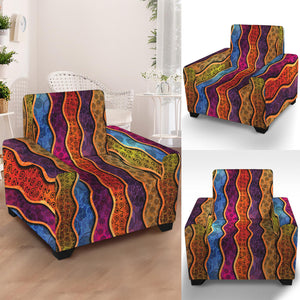 Afro Ethnic Inspired Print Armchair Slipcover