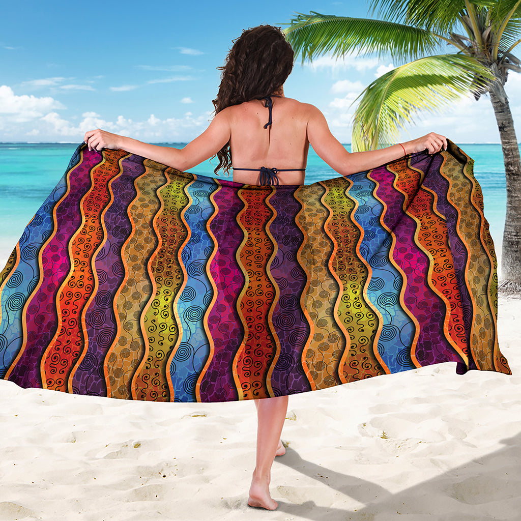 Afro Ethnic Inspired Print Beach Sarong Wrap