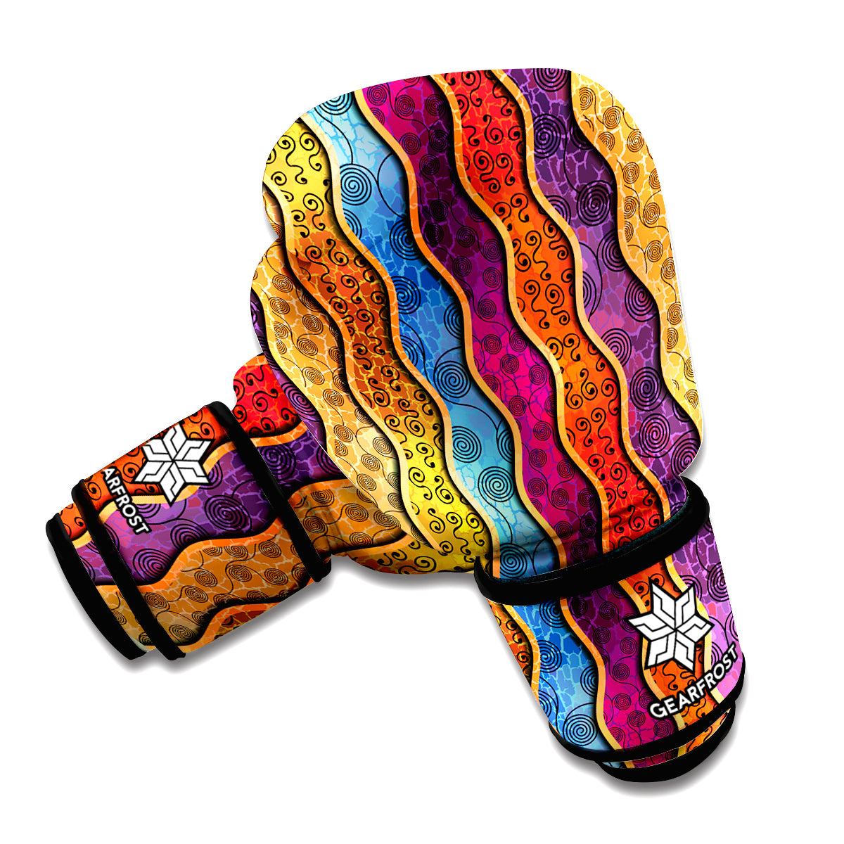 Afro Ethnic Inspired Print Boxing Gloves