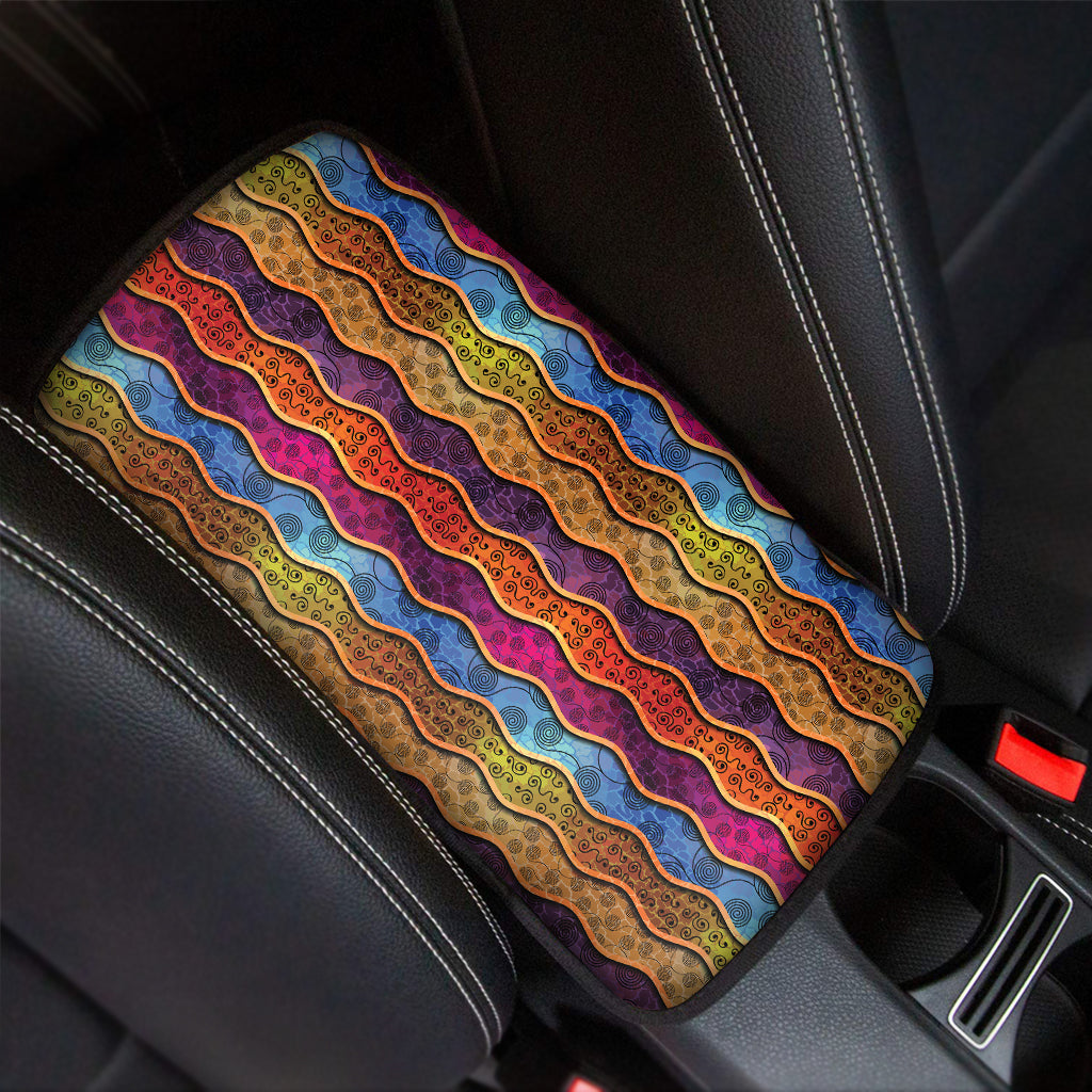 Afro Ethnic Inspired Print Car Center Console Cover