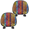 Afro Ethnic Inspired Print Car Headrest Covers