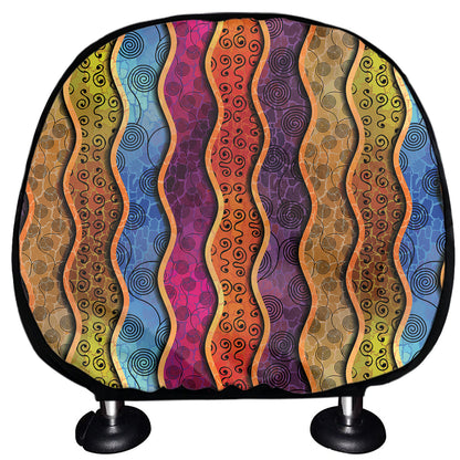 Afro Ethnic Inspired Print Car Headrest Covers