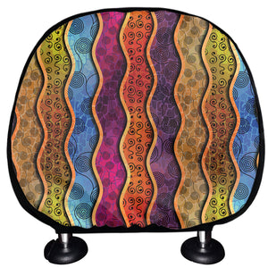 Afro Ethnic Inspired Print Car Headrest Covers