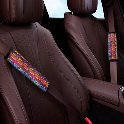 Afro Ethnic Inspired Print Car Seat Belt Covers