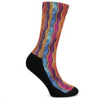 Afro Ethnic Inspired Print Crew Socks