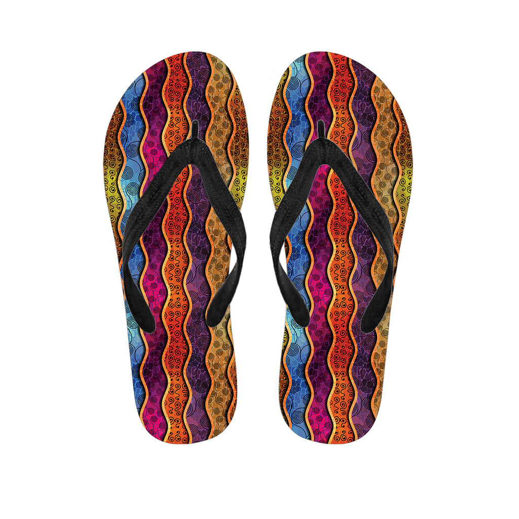 Afro Ethnic Inspired Print Flip Flops