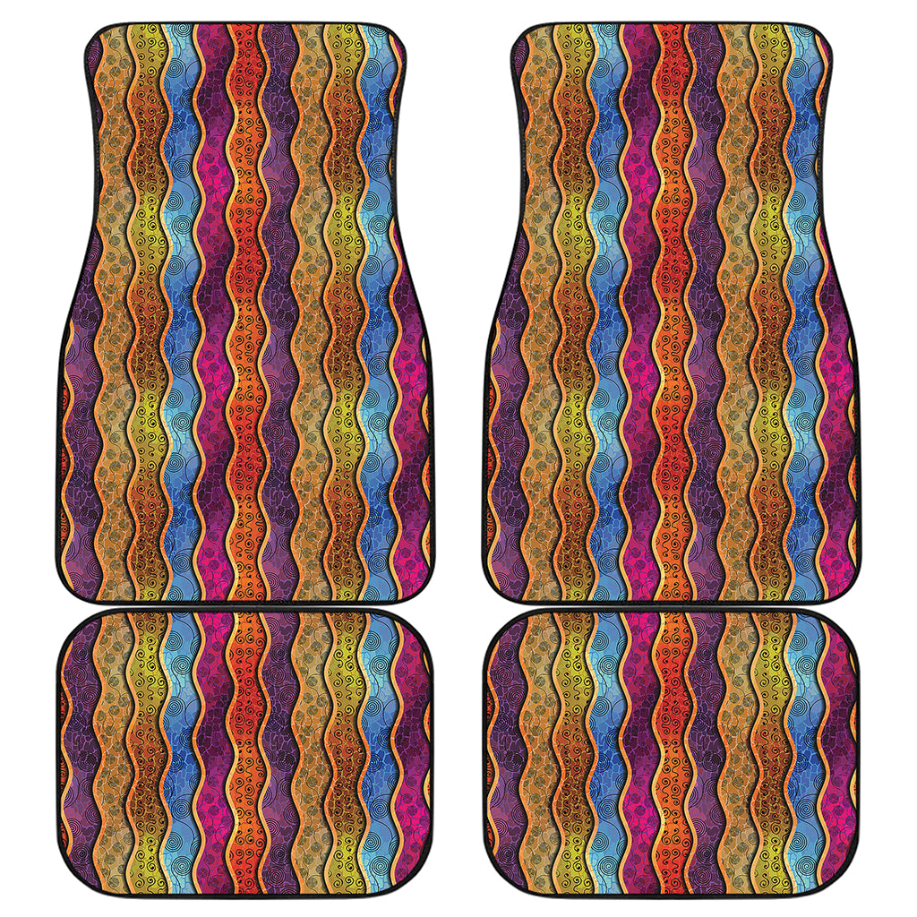 Afro Ethnic Inspired Print Front and Back Car Floor Mats