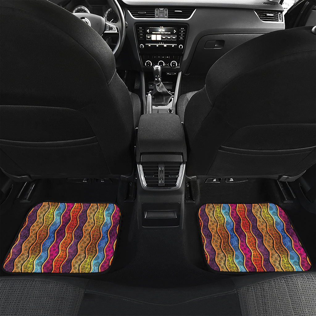 Afro Ethnic Inspired Print Front and Back Car Floor Mats