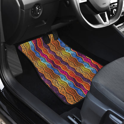 Afro Ethnic Inspired Print Front Car Floor Mats