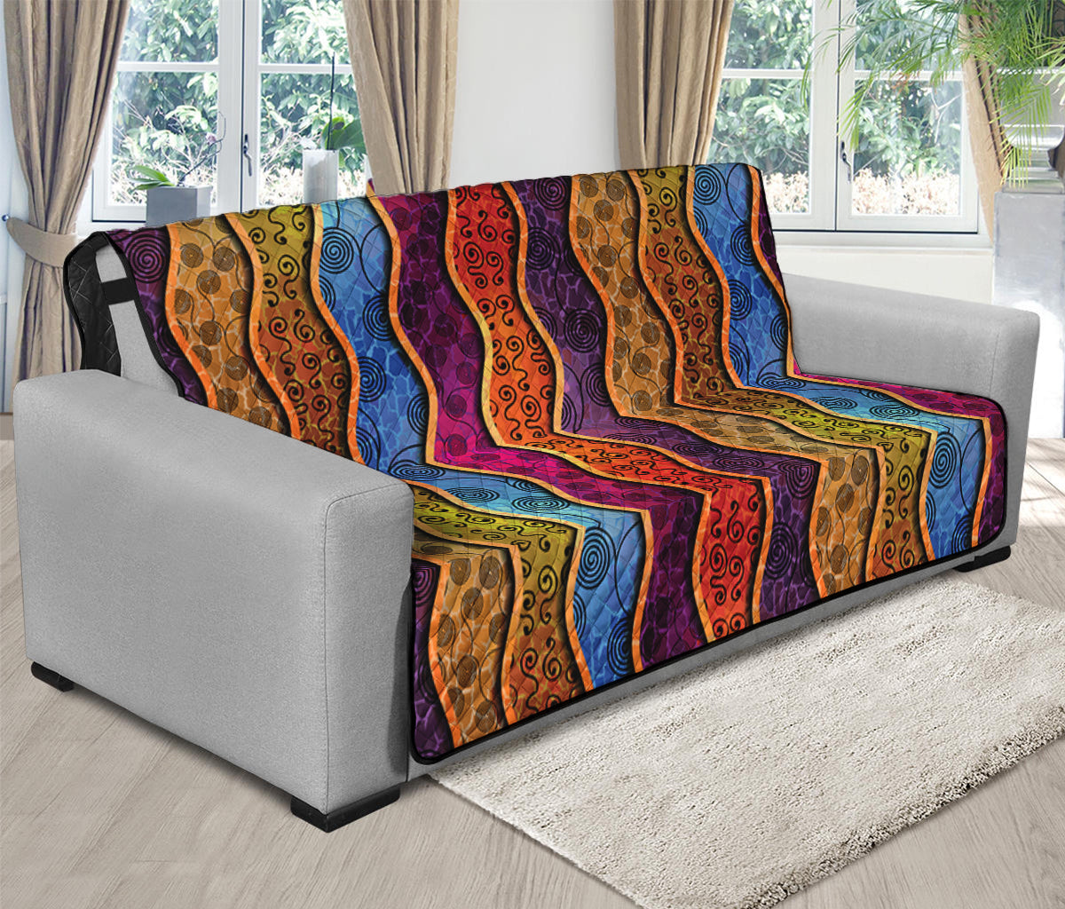 Afro Ethnic Inspired Print Futon Protector