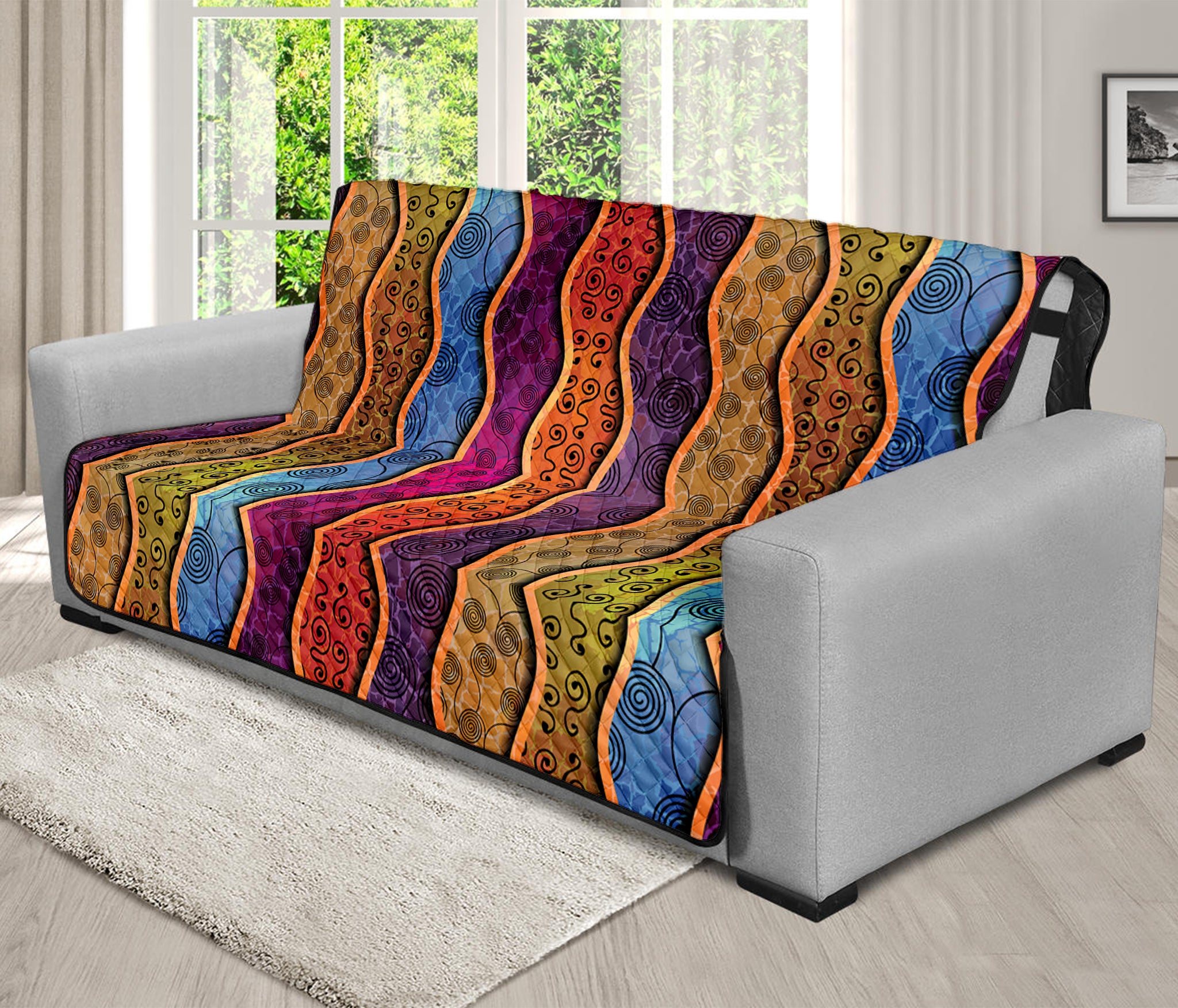 Afro Ethnic Inspired Print Futon Protector