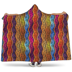 Afro Ethnic Inspired Print Hooded Blanket