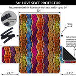 Afro Ethnic Inspired Print Loveseat Protector