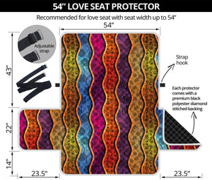 Afro Ethnic Inspired Print Loveseat Protector