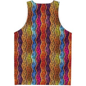 Afro Ethnic Inspired Print Men's Tank Top