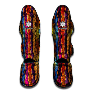 Afro Ethnic Inspired Print Muay Thai Shin Guard