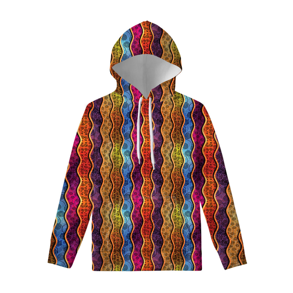 Afro Ethnic Inspired Print Pullover Hoodie