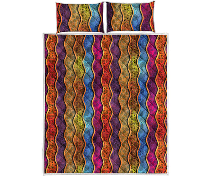 Afro Ethnic Inspired Print Quilt Bed Set
